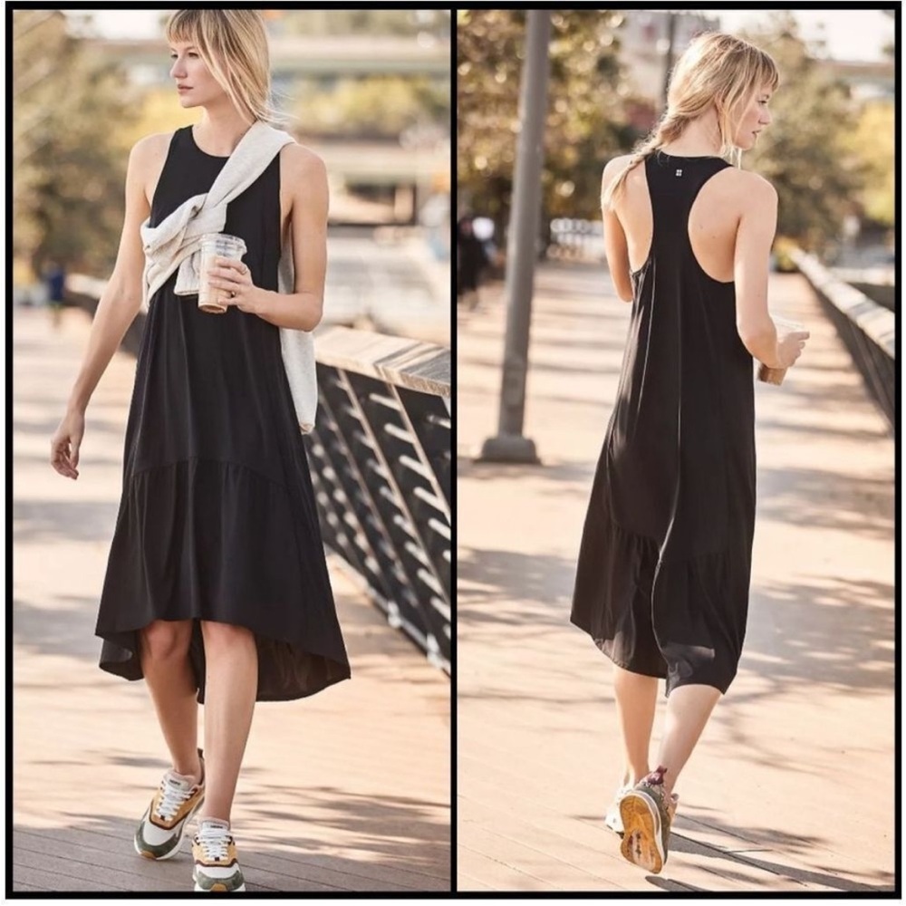 Sweaty Betty Explorer Ace Midi Dress Black Size XS